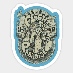 Flight to Lowlands Paradise 1967 Sticker